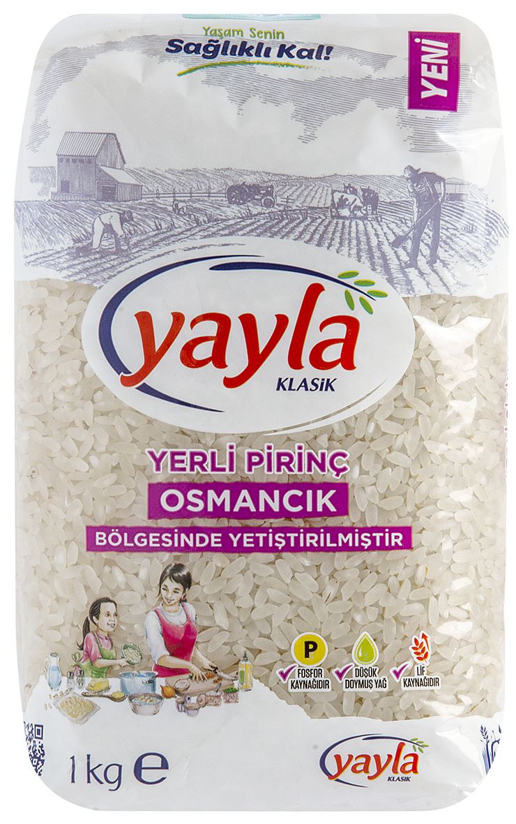 Yayla Yerli Pirinç 1 Kg Osmancık Bölgesi Mahsulü