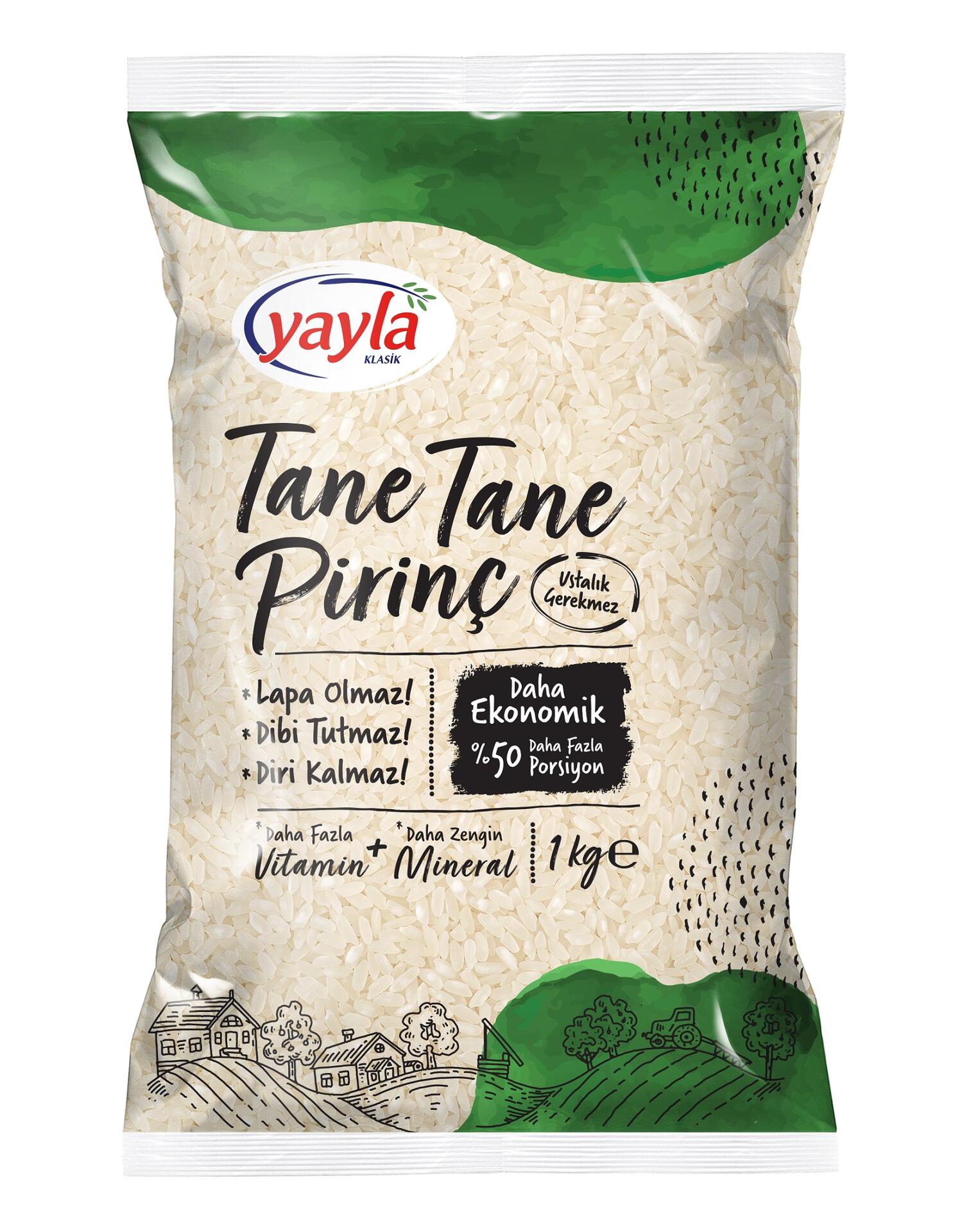 Yayla Tane Tane Pirinç 1 Kg