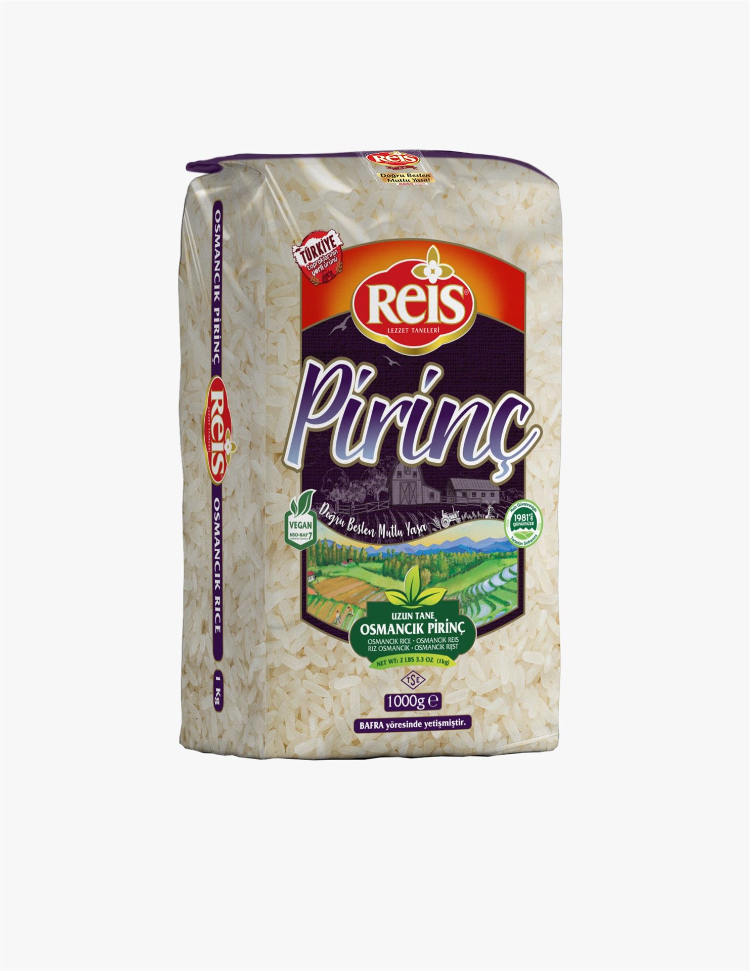 Reis Osmancık Pirinç 1Kg