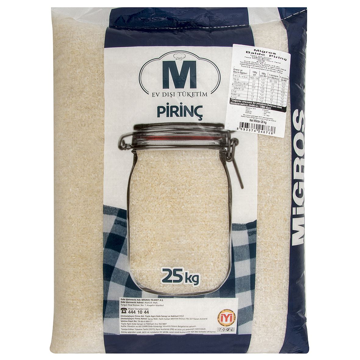 Migros Baldo Pirinç 25 Kg