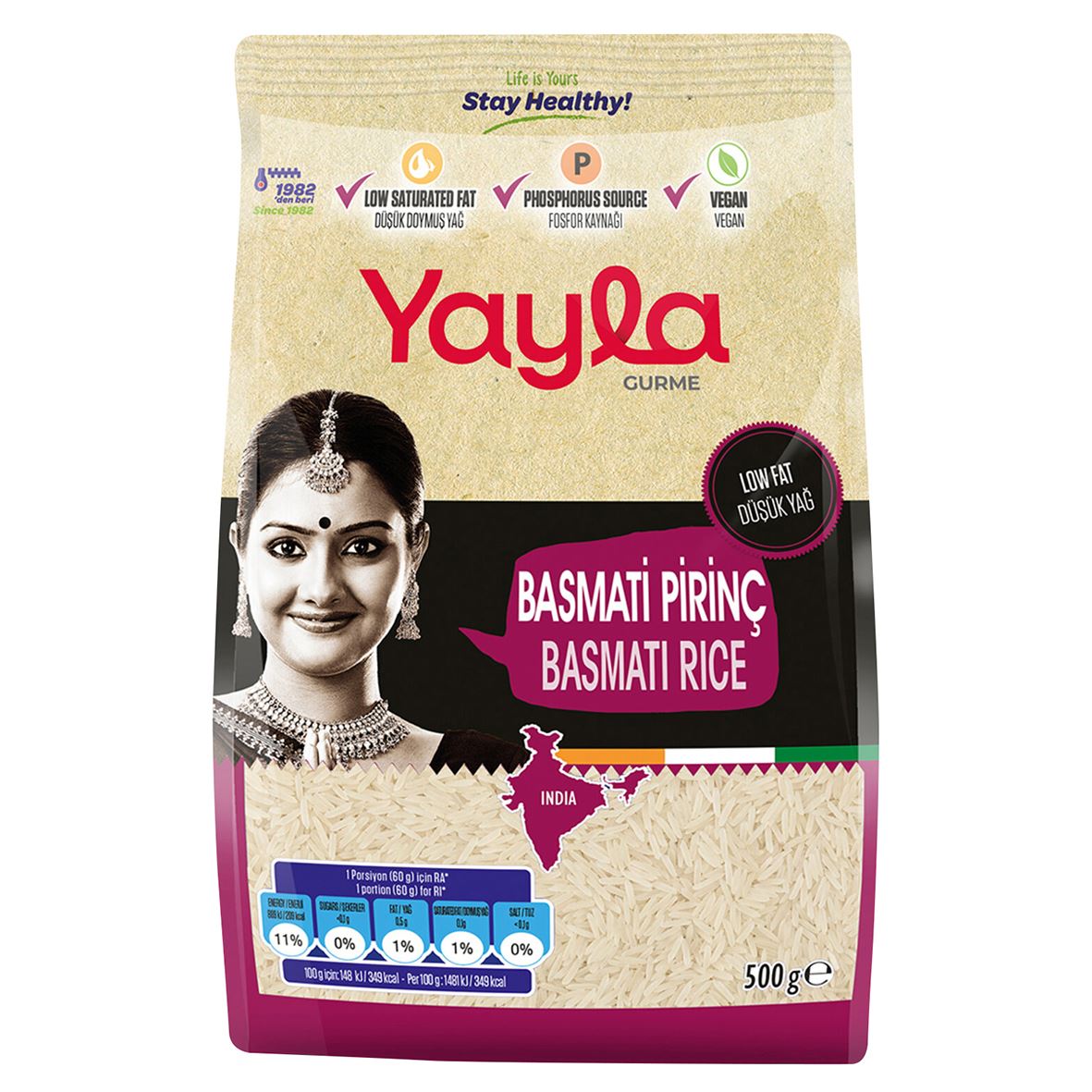 Yayla Gurme Basmati Pirinç 500 G