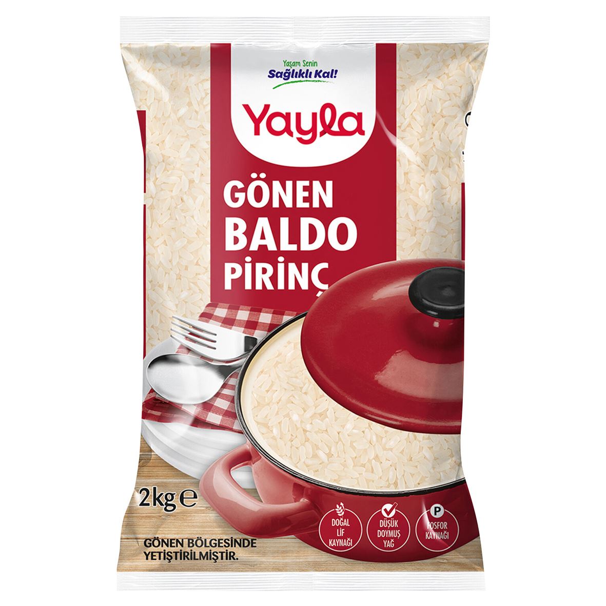 Yayla Baldo Pirinç Gönen Bölgesi Mahsulü 2 Kg