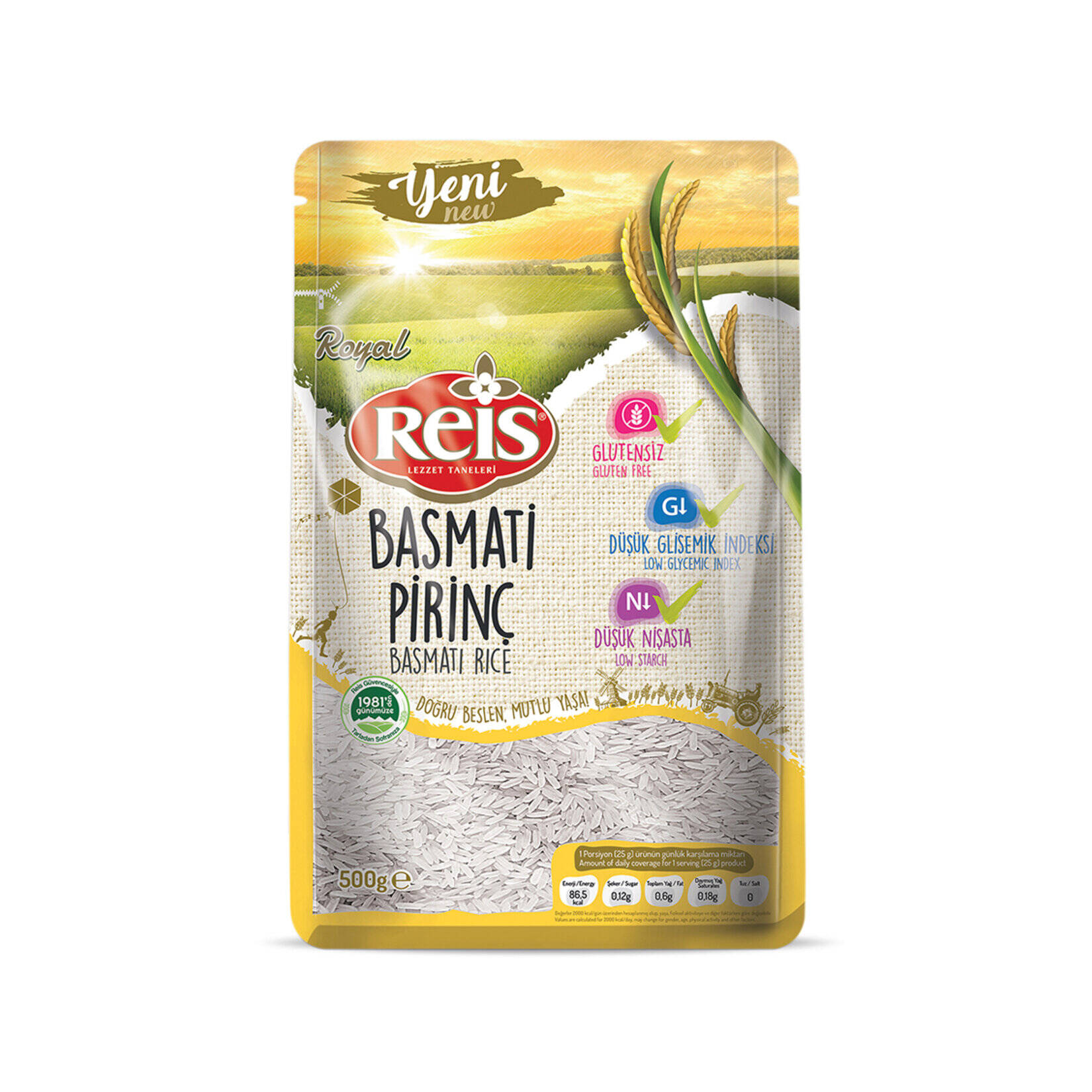 Reis Royal Basmati Pirinç (Superıor) 500 G