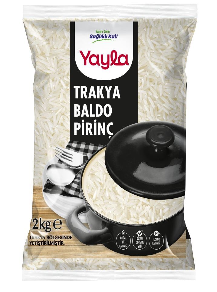 Yayla Trakya Baldo Pirinç 2 Kg