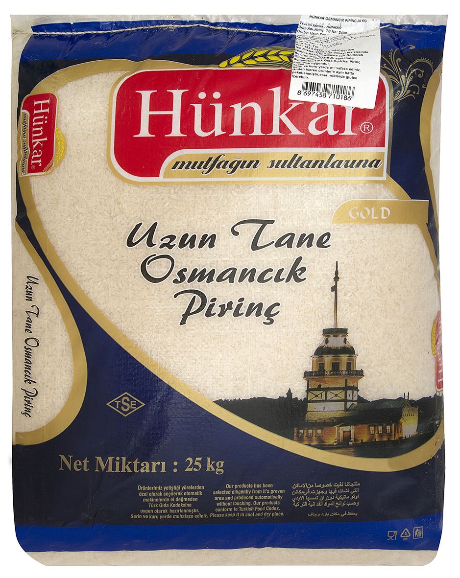 Hünkar Osmancık Pirinç 25 Kg