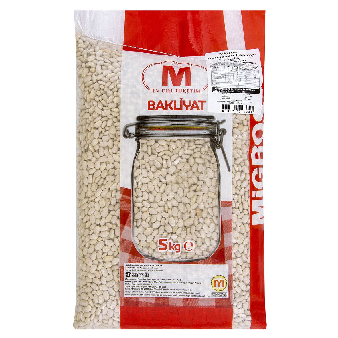 Mıgros Dermason Fasulye 5 Kg
