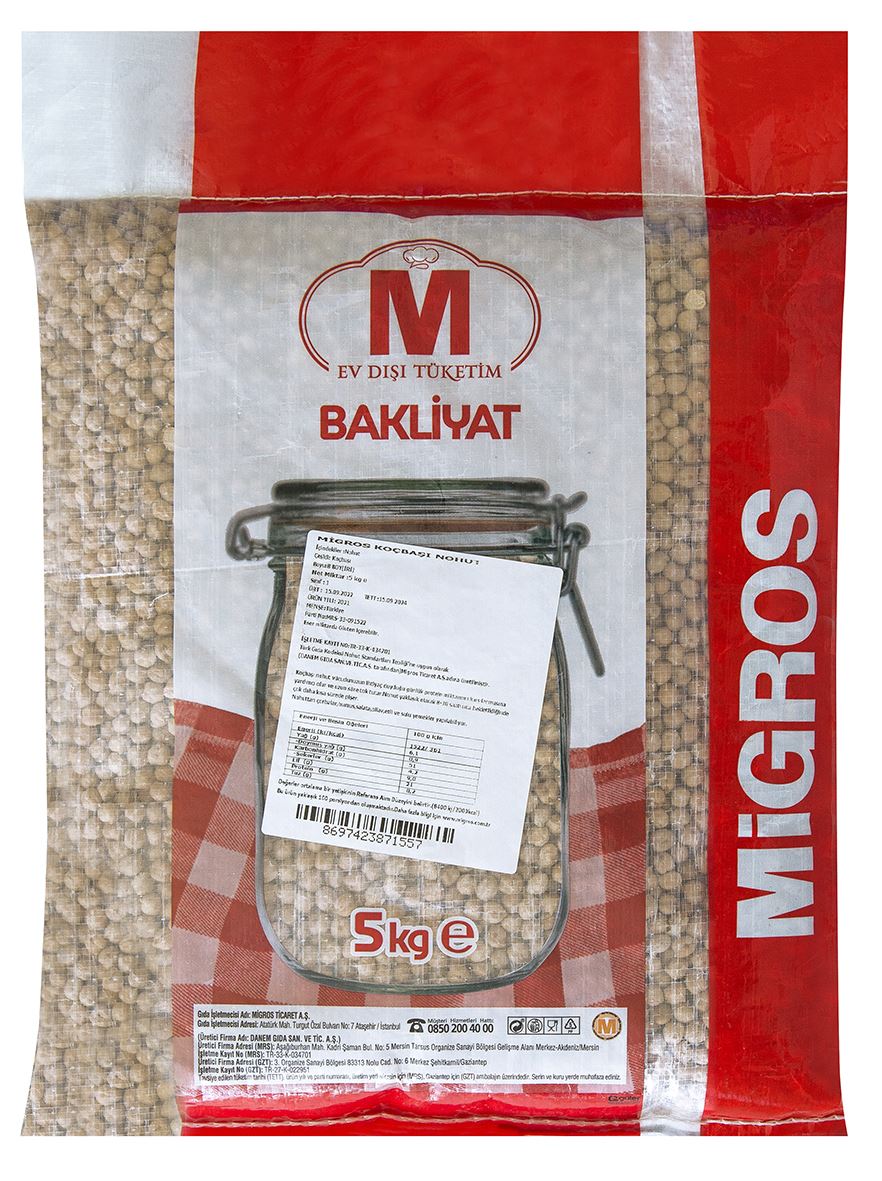 Migros Koçbaşı Nohut 5 Kg