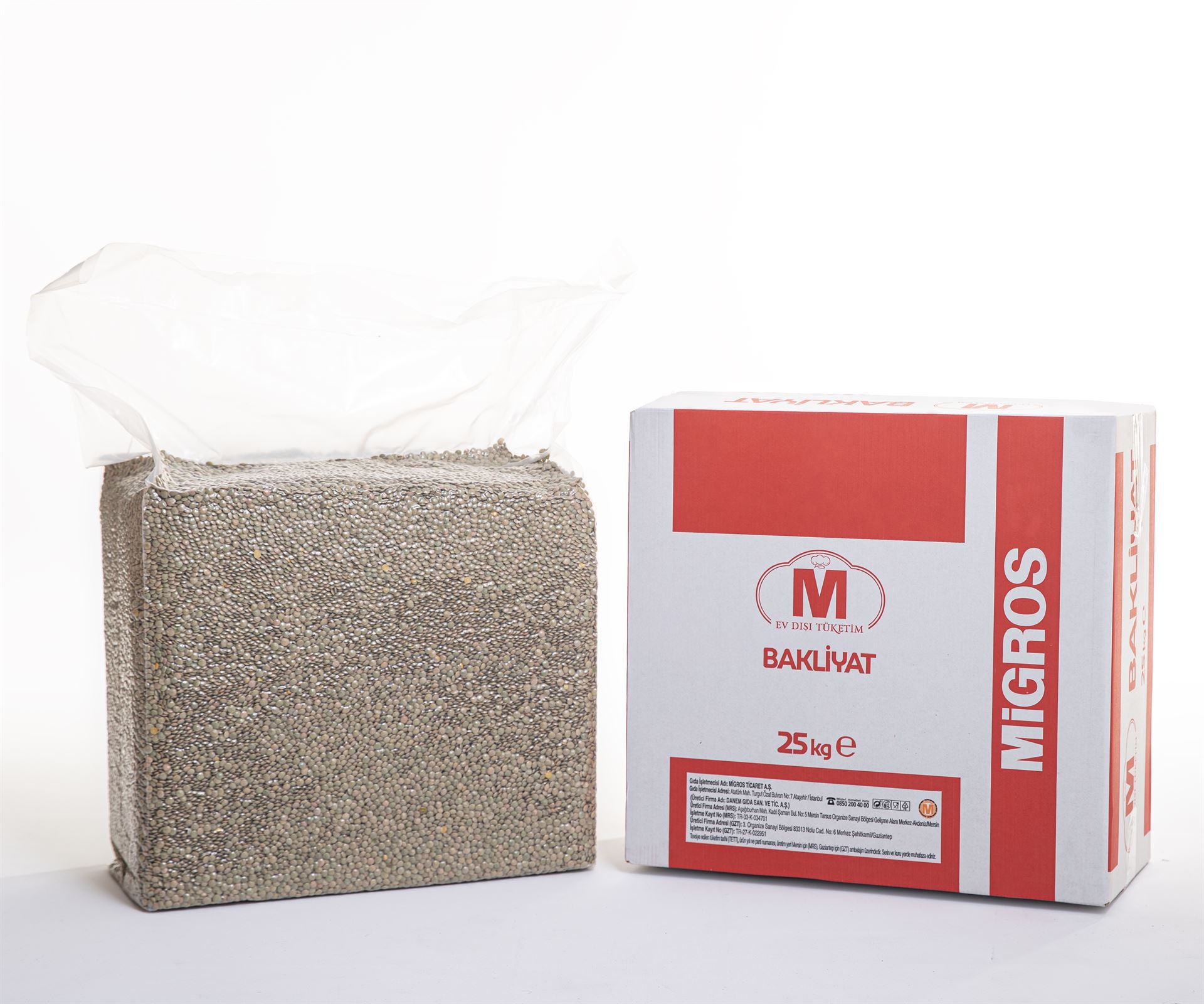 Migros Vakumlu Yeşil Mercimek 25 Kg