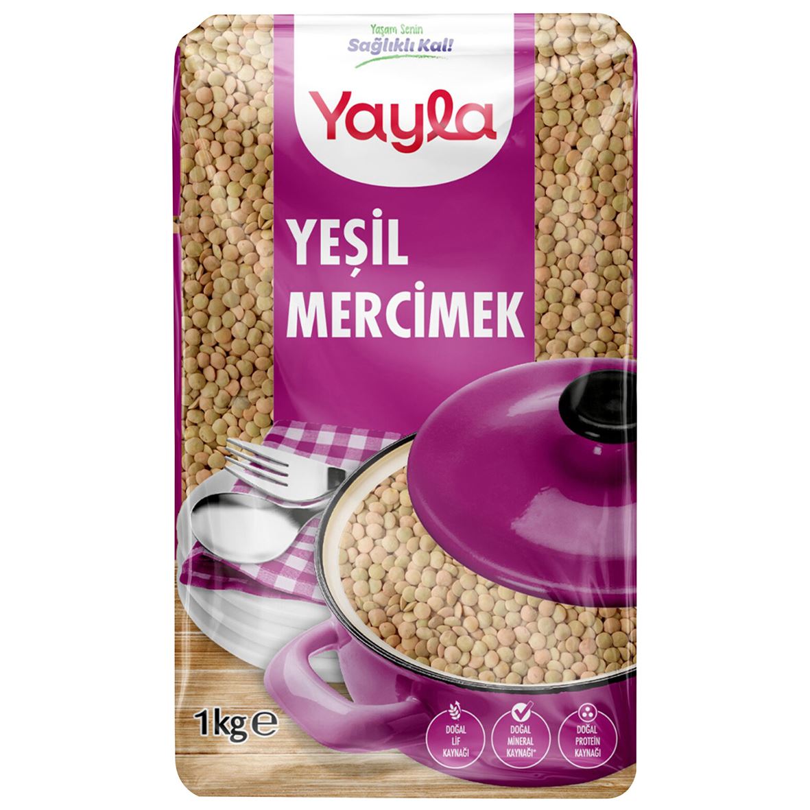 Yayla Yeşil Mercimek 1 Kg
