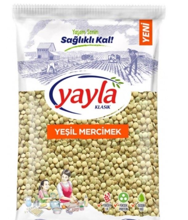 Yayla  25 Kg Yeşil  Mercimek