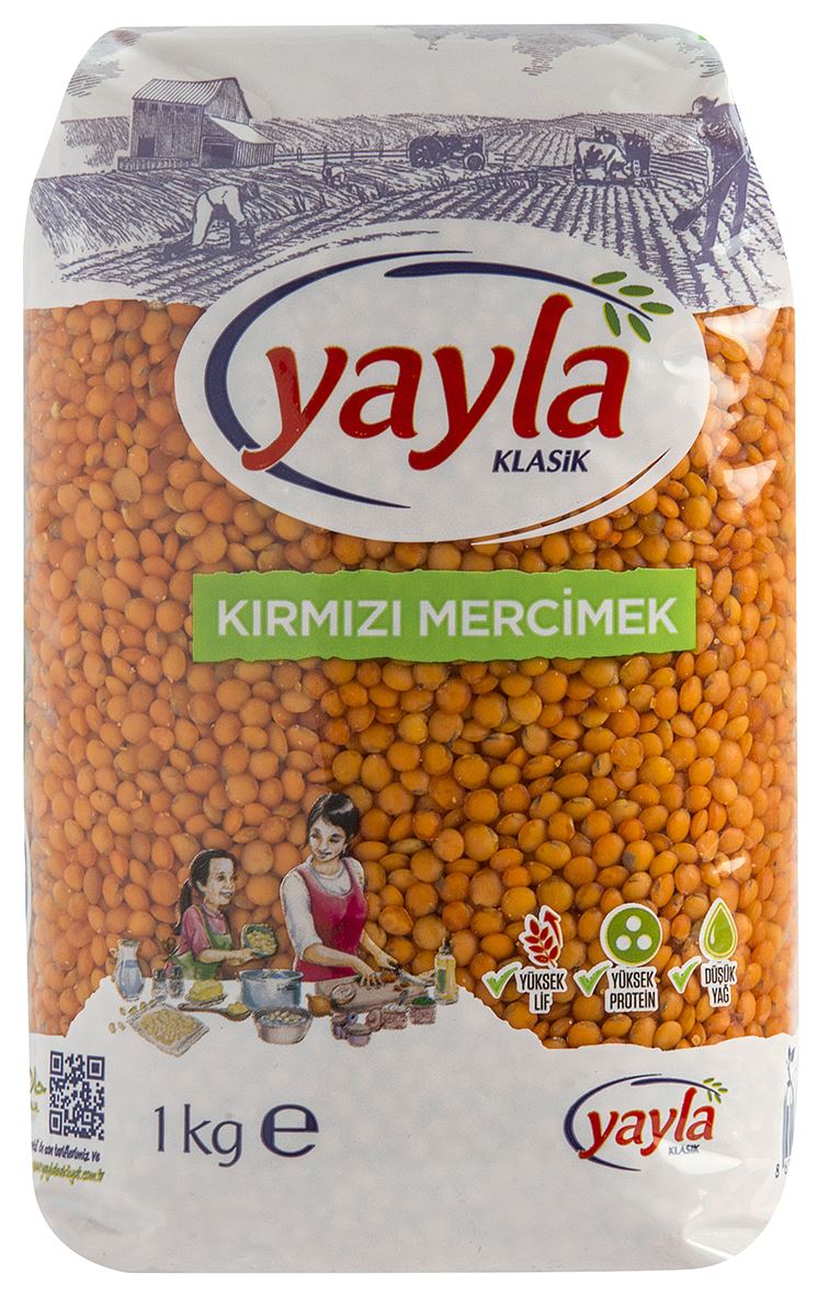 Yayla Kırmızı Mercimek 1 Kg.