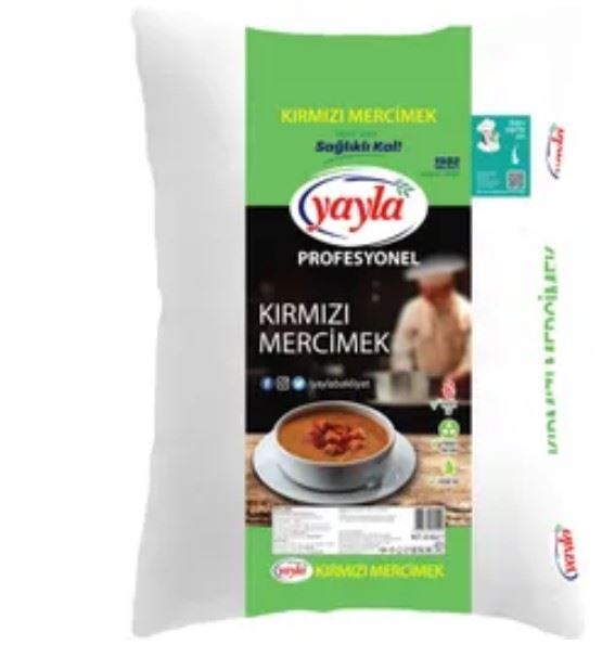 Yayla  25 Kg Kırmızı Mercimek