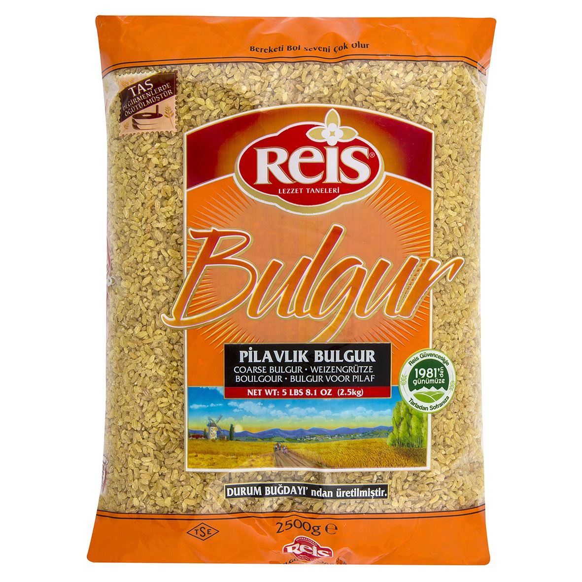 Reis Pilavlık Bulgur 2,5 Kg