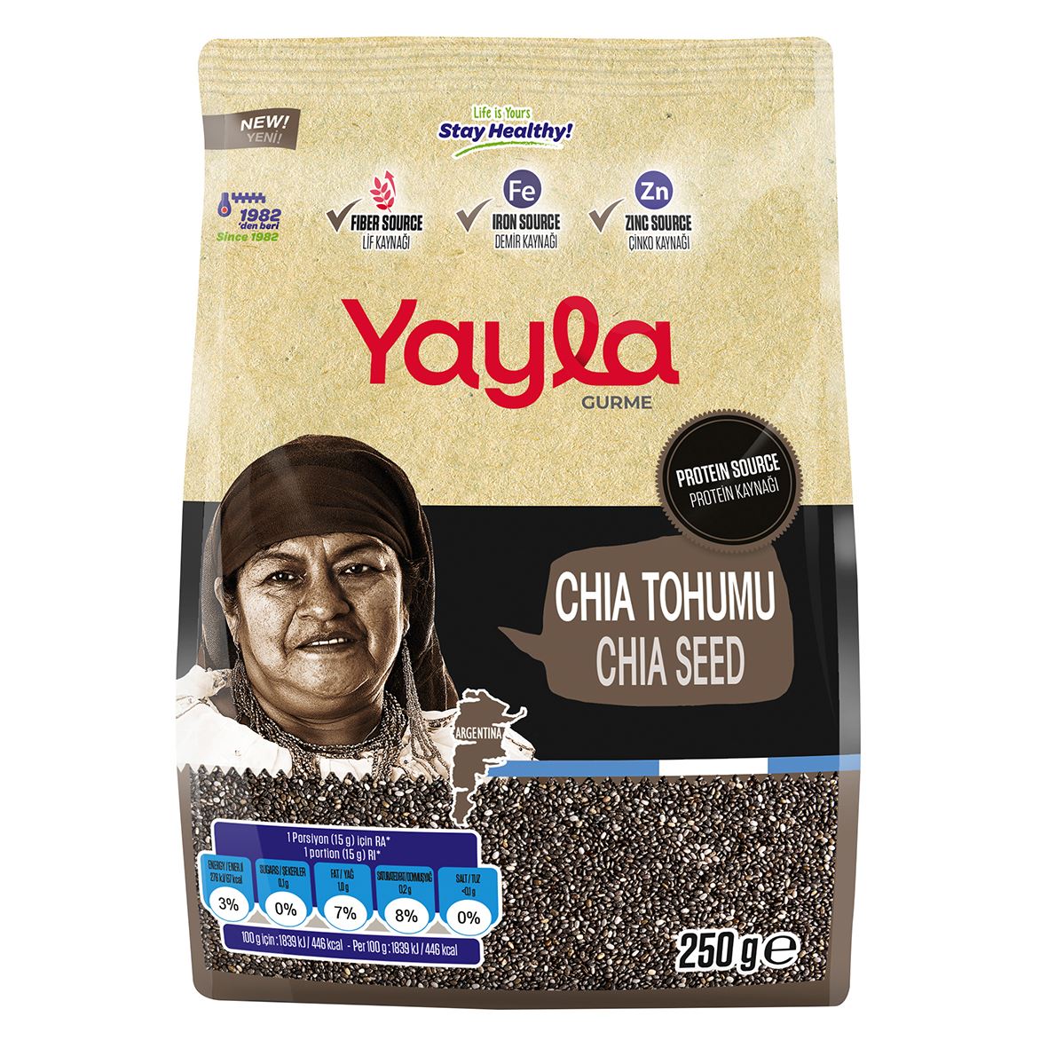 Yayla Gurme Chıa Tohumu 250 G