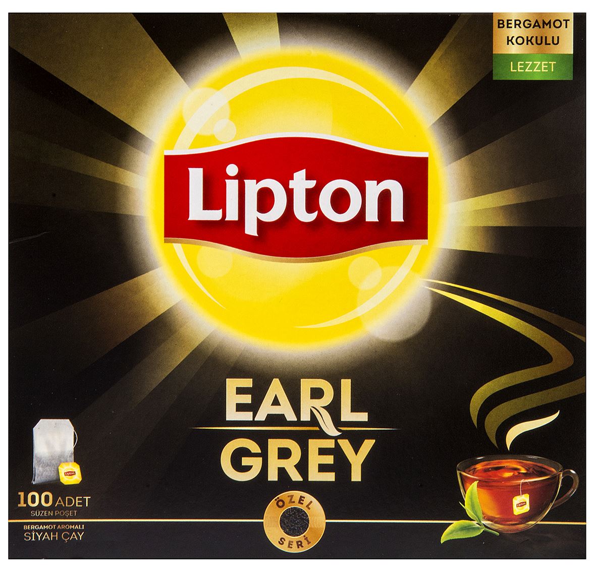 Lipton Earl Grey Bardak Poşet Çay 100 Lü 200 G