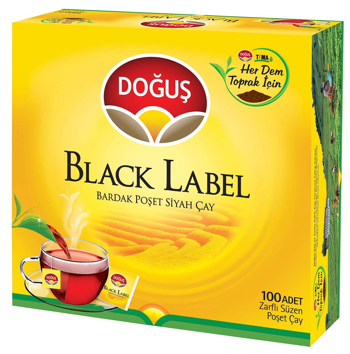 Doğuş Black Label Bardak Poşet Çay 100'Lu 200 G