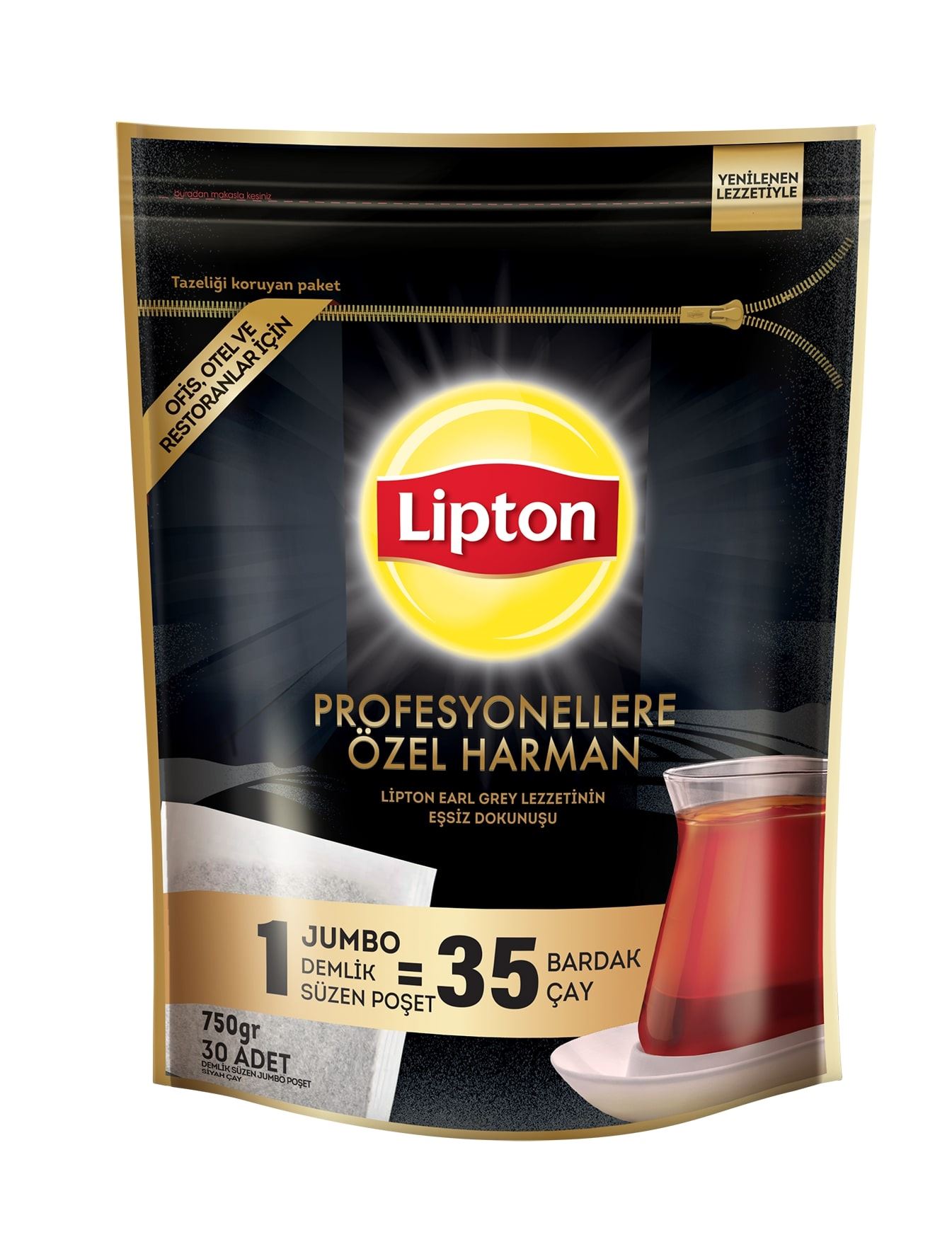 Lipton Prof Jumbo Demlik Poşet Çay 30*25G