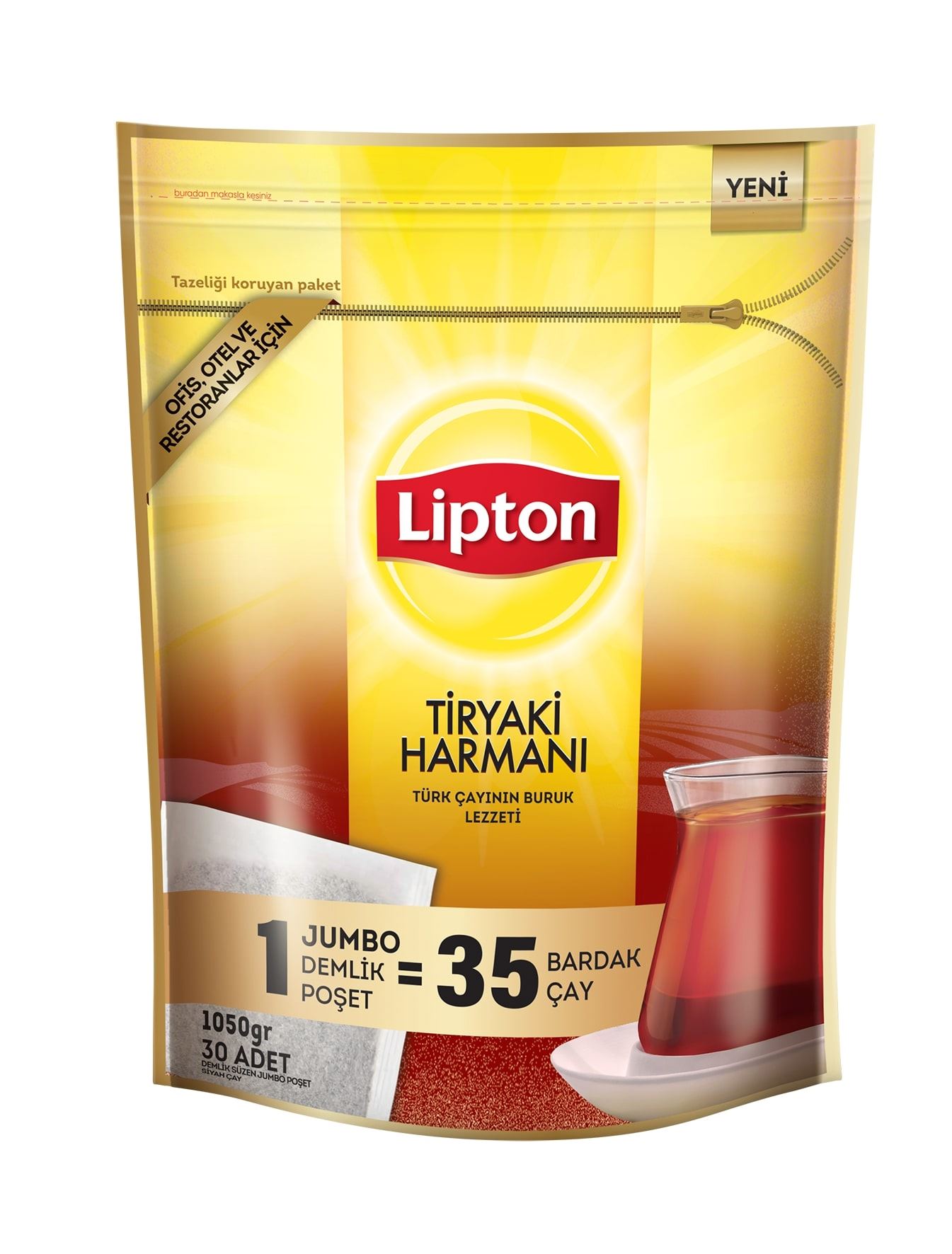 Lipton Tiryaki Harman Jumbo Demlik Poş. Çay 30*35G
