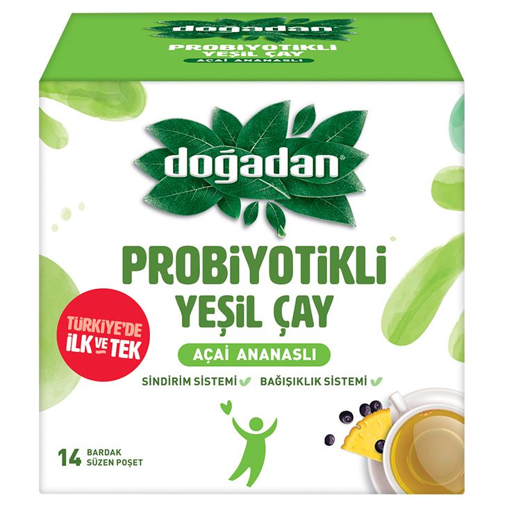 Doğadan Probiyotikli Yeşil Çay 14 Lü 23.8 G