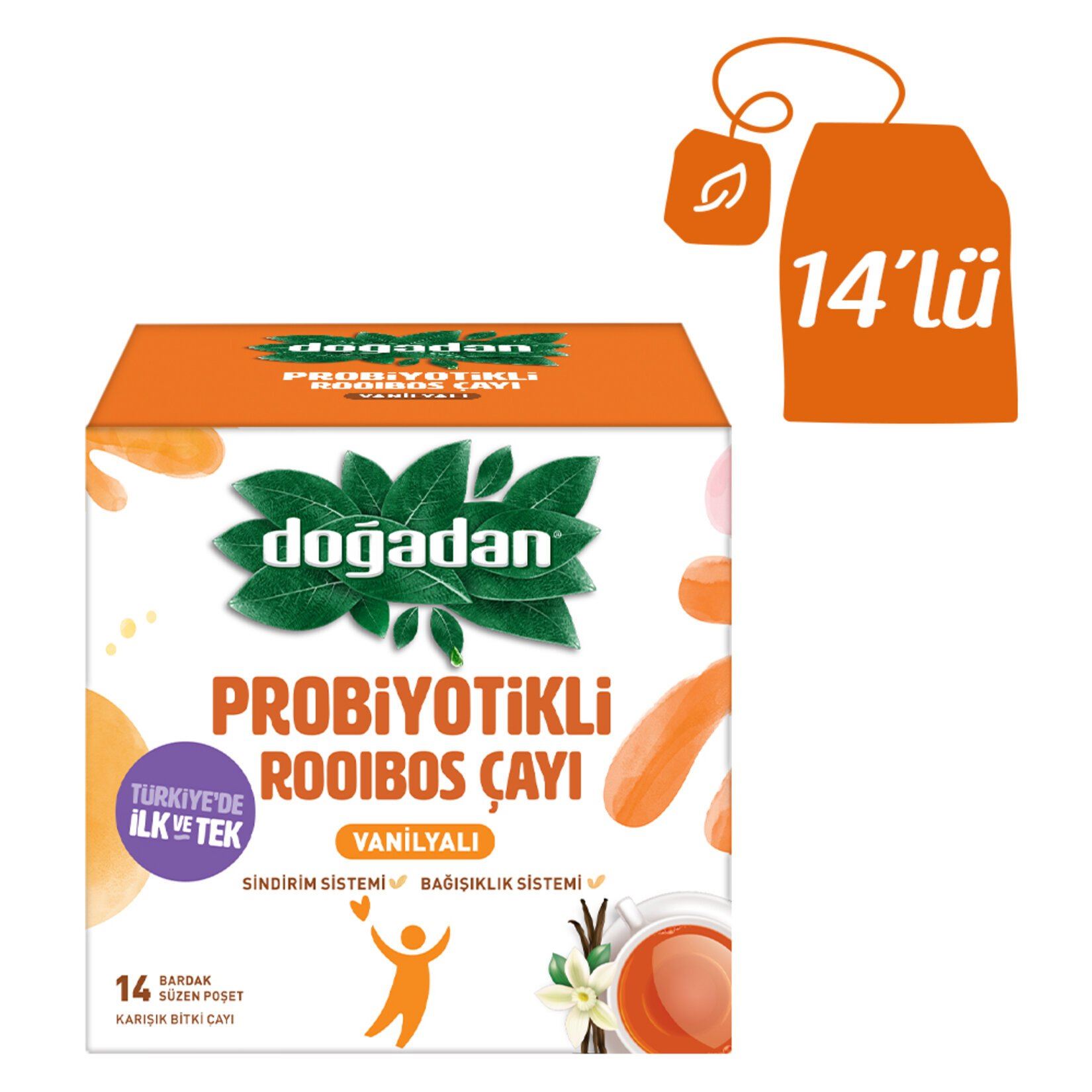 Doğadan Probiyotikli Rooıbos Çay 14 Lü 26.6 G