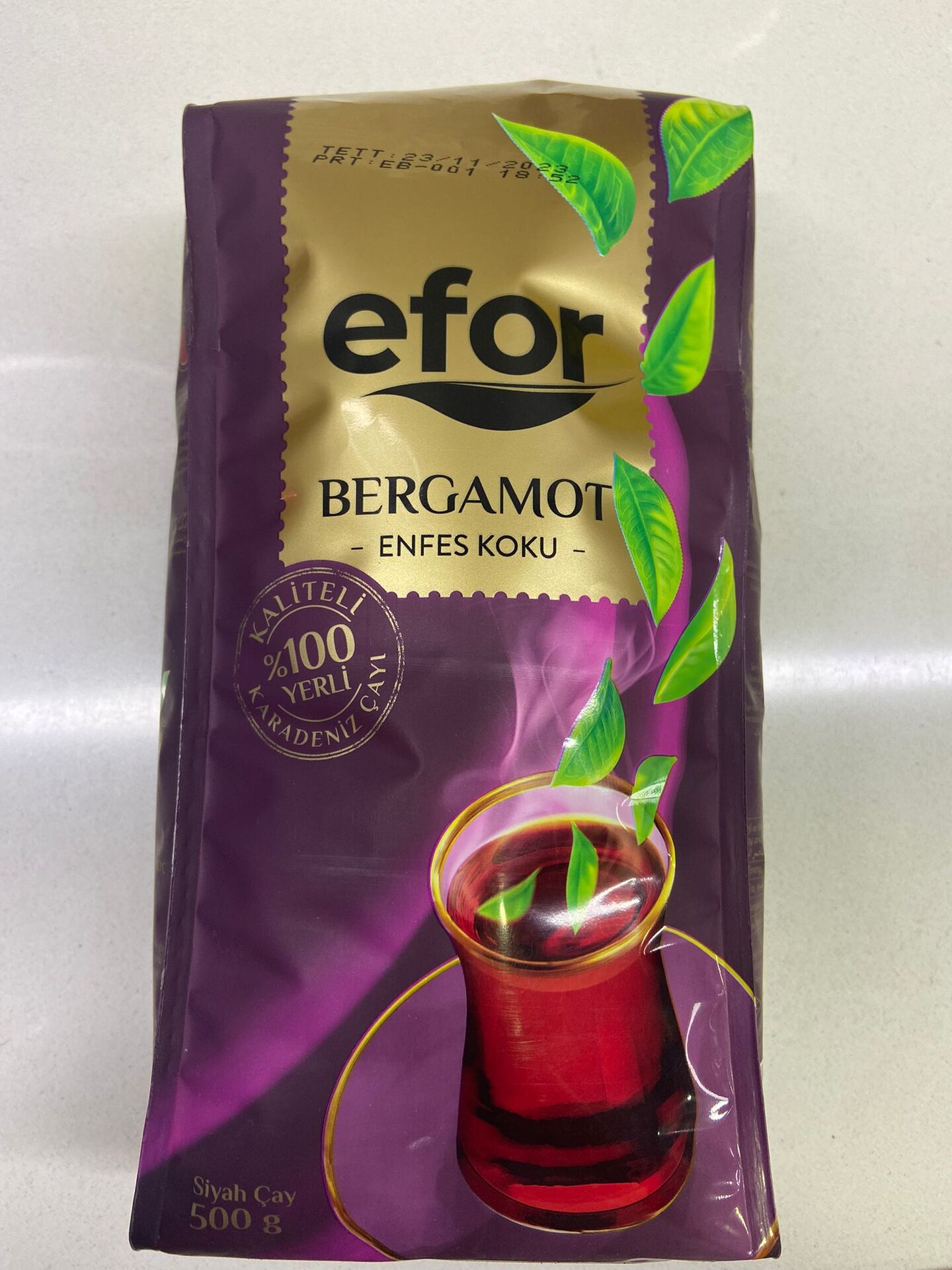 Efor Bergamotlu Siyah Çay 500 G