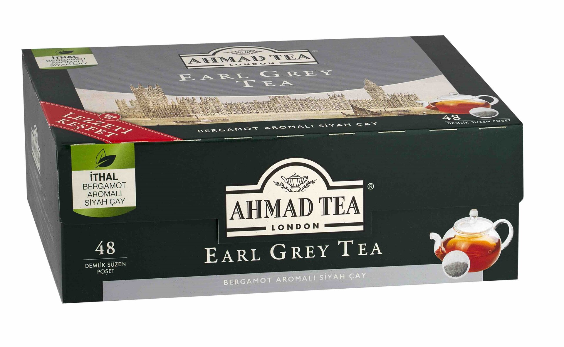 Ahmad Tea Earl Grey Demlik Poşet Çay 48Li 153.6 G