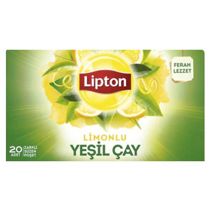 Lipton Limonlu Yeşil Çay 20Li Bardak Poşet 30 G