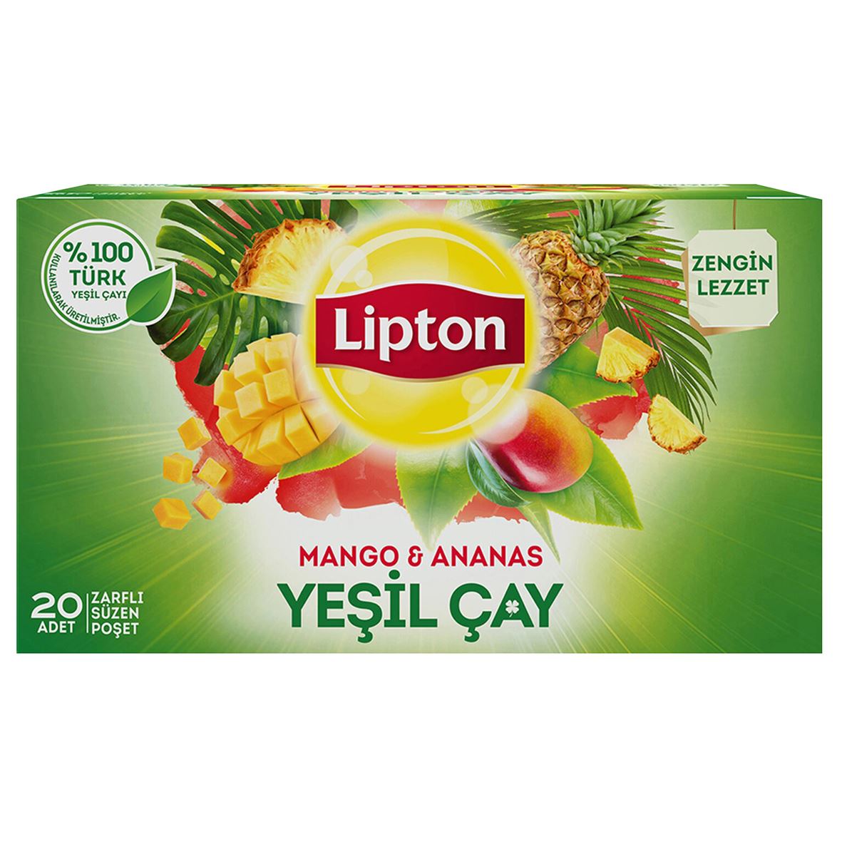 Lipton Mango Ananas Yeşil Çay 20Li 30G