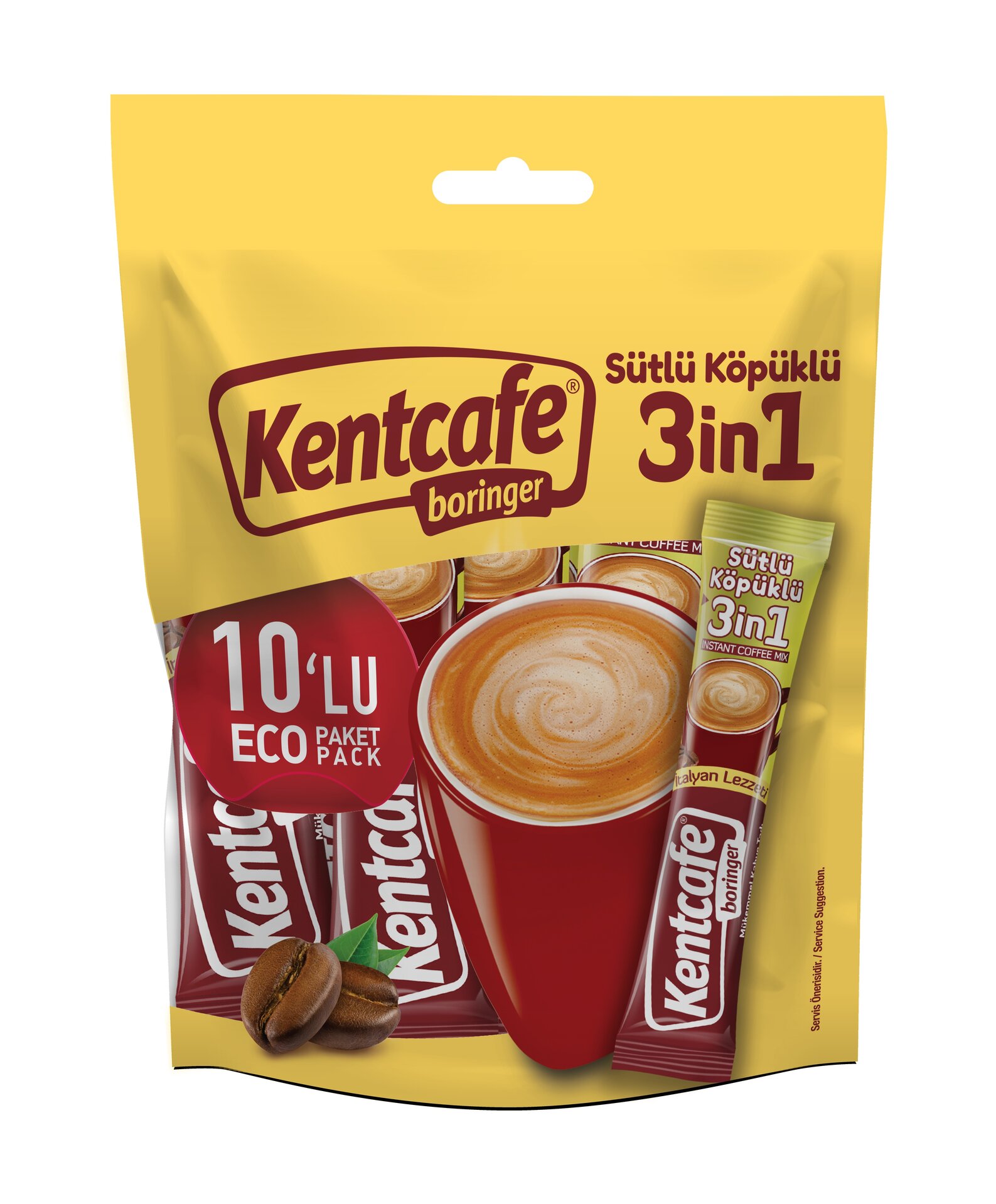 Kentcafe Sütlü Köpüklü 3 Ü 1 Arada 10Lu 180 G