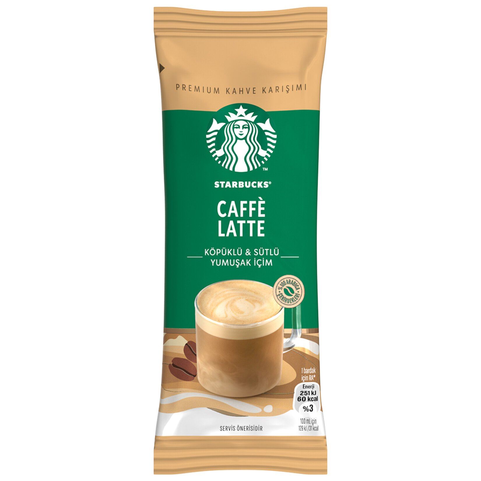 Starbucks Caffe Latte Premıum Kahve Karışımı 18 G