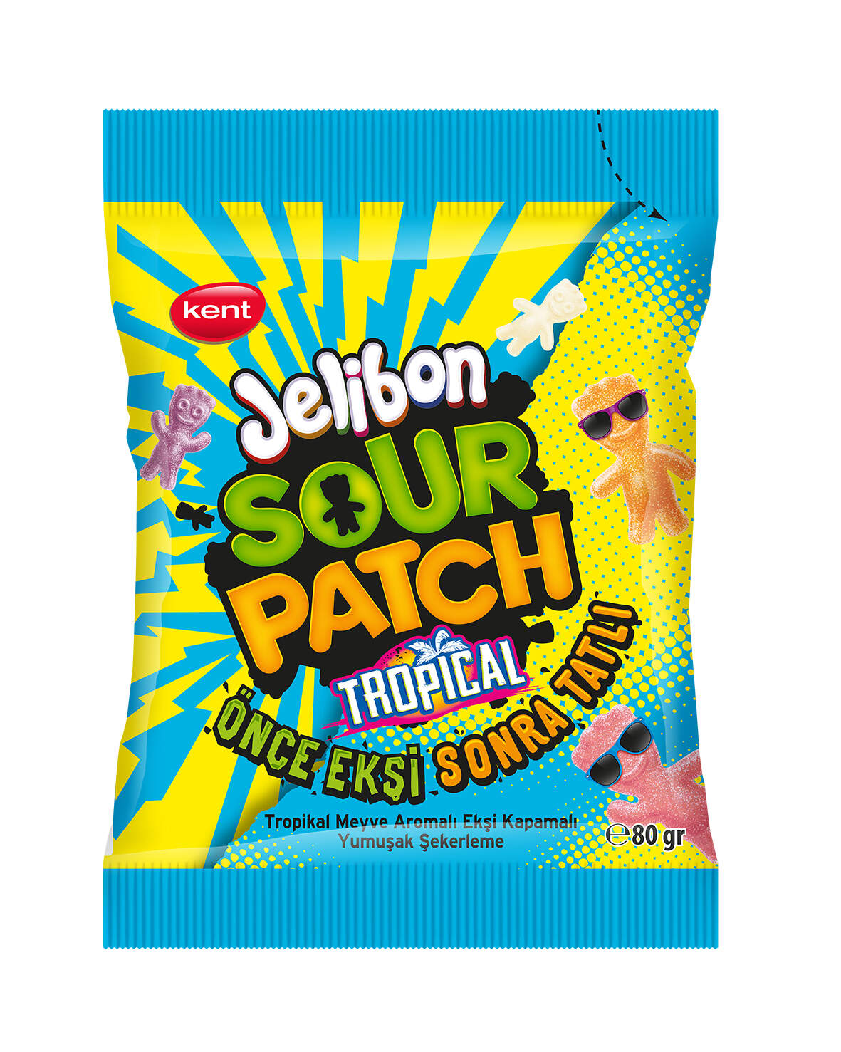 Jelibon Sour Patch Kıds Tropikal 80 G