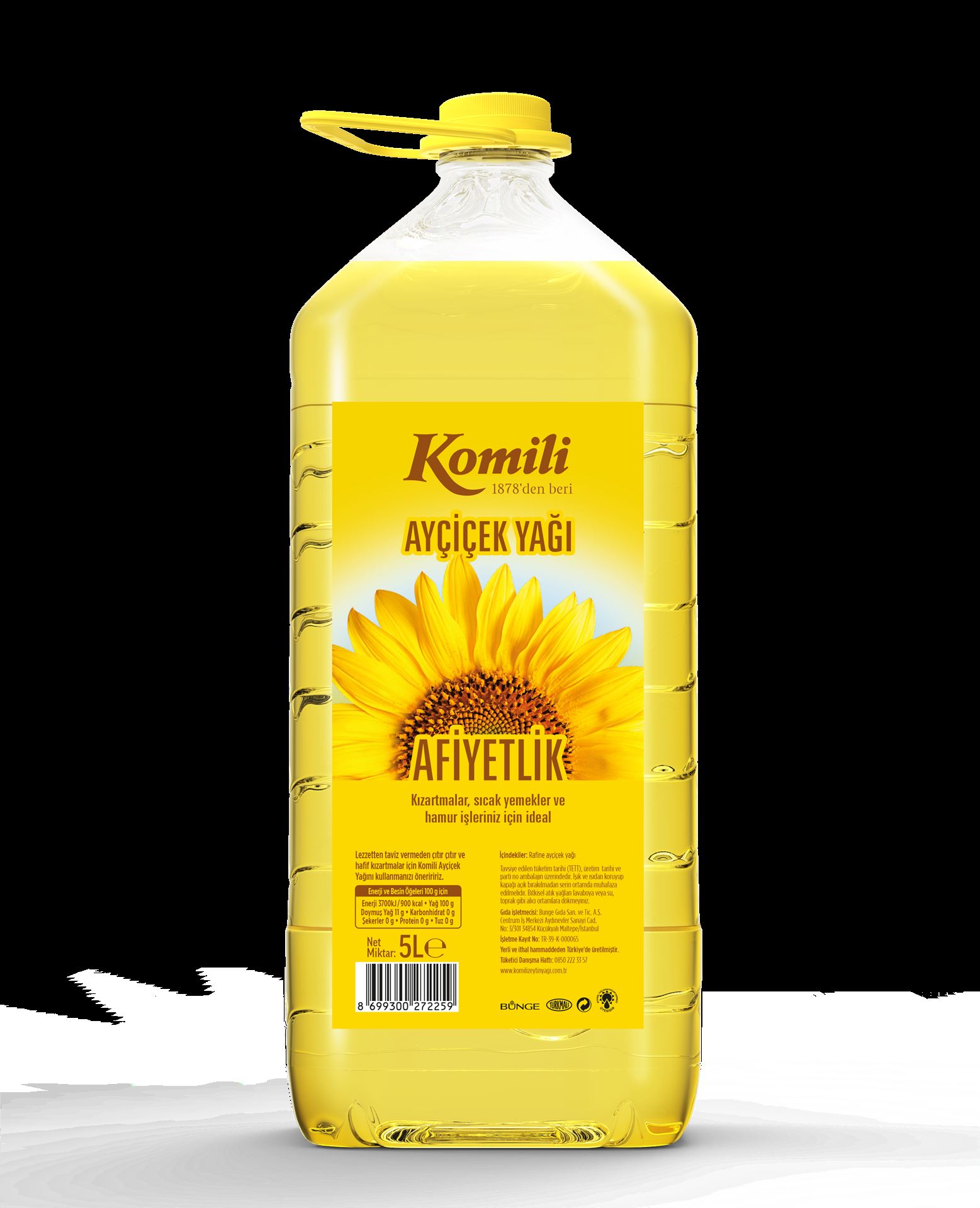 Komılı Ayçıçekyağı 5 Lt Pet