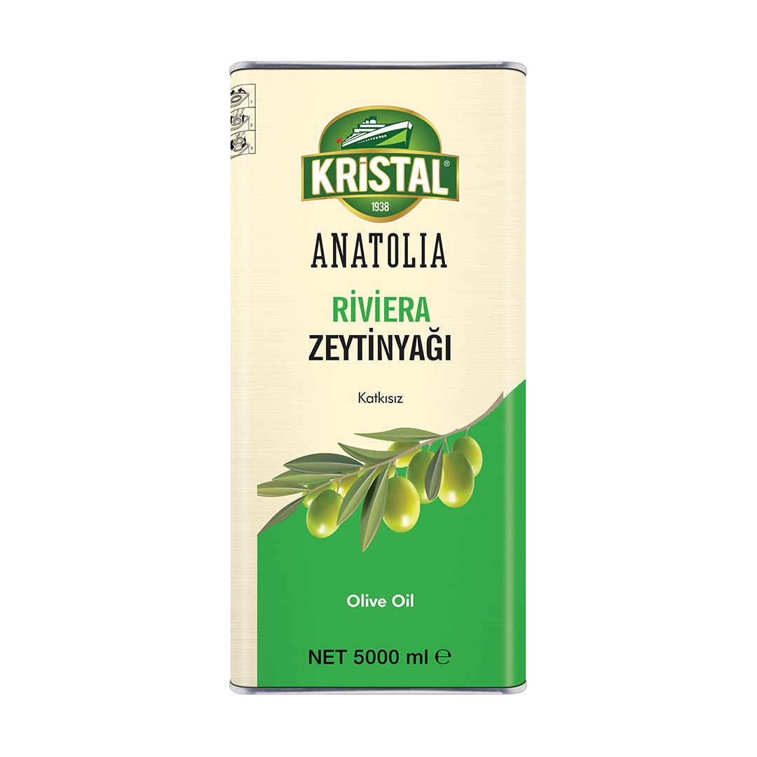 Kristal Anatolıa Teneke Riviera Zeytinyağı 5L