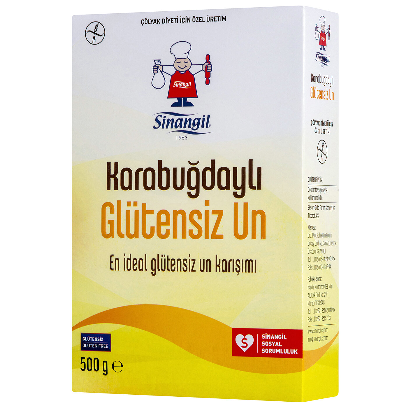 Sinangil Karabuğdaylı Glutensiz Un 500 G