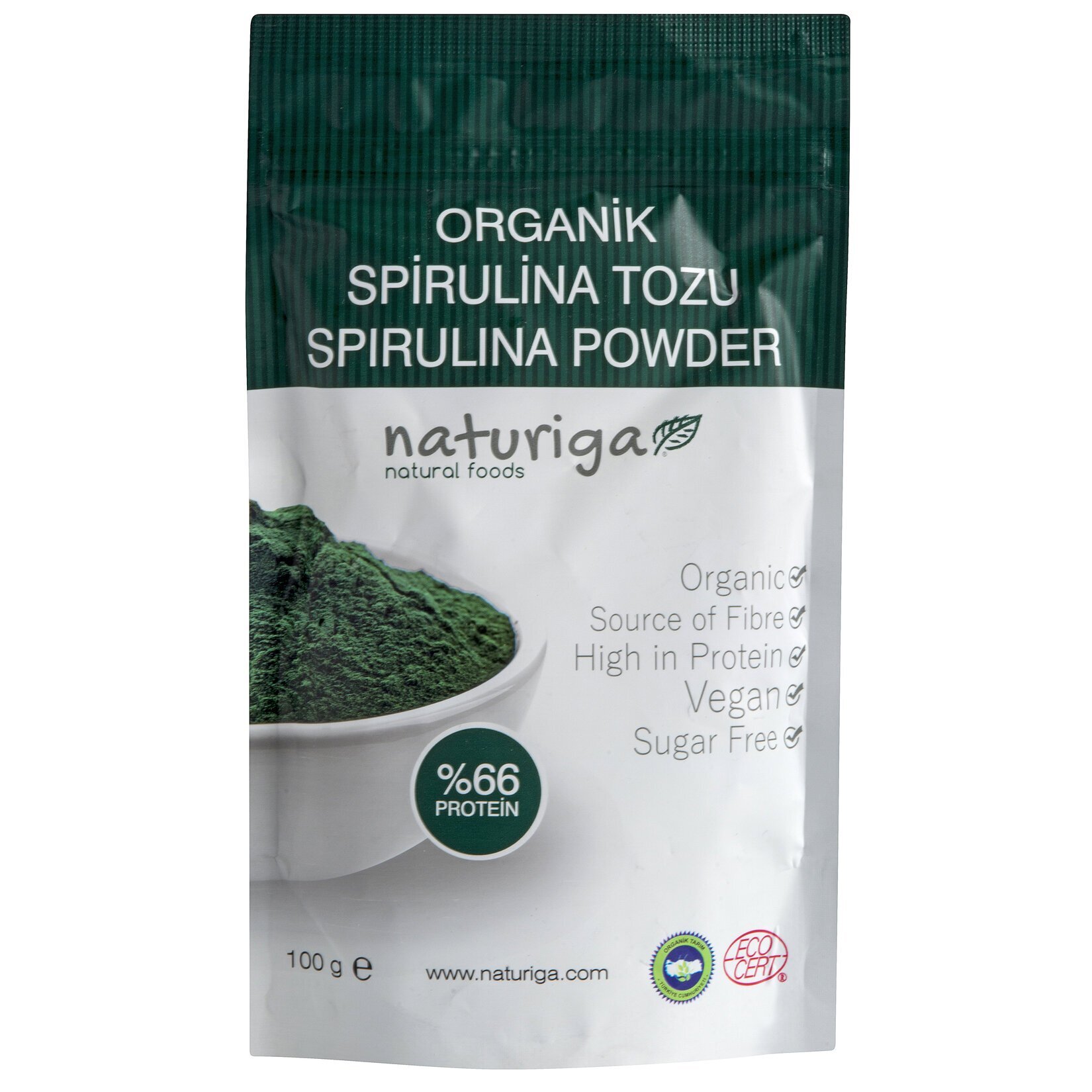 Naturıga Organik Spırulına Tozu 100 G