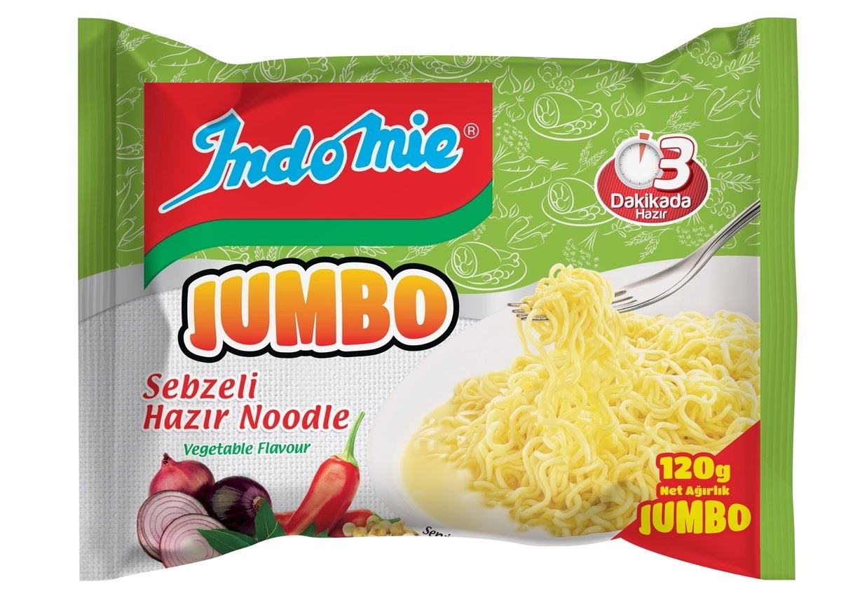 Indomıe Jumbo Sebzeli Hazır Noodle 120 Gr