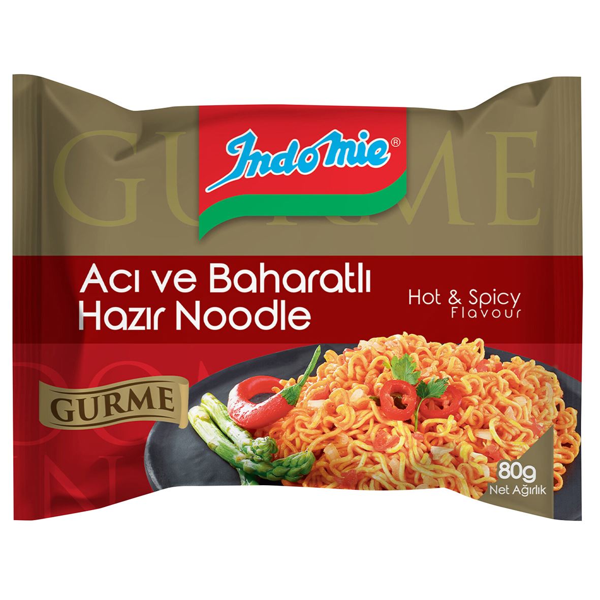 Indomıe Gurme Acı Ve Baharatlı Hazır Noodle 80 G