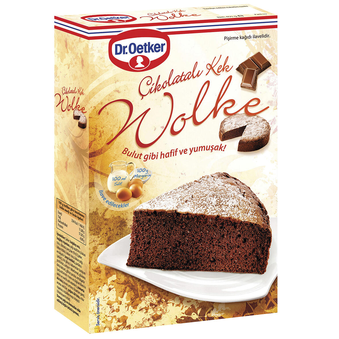Dr.Oetker Wolke Kek Çikolatalı 455 G
