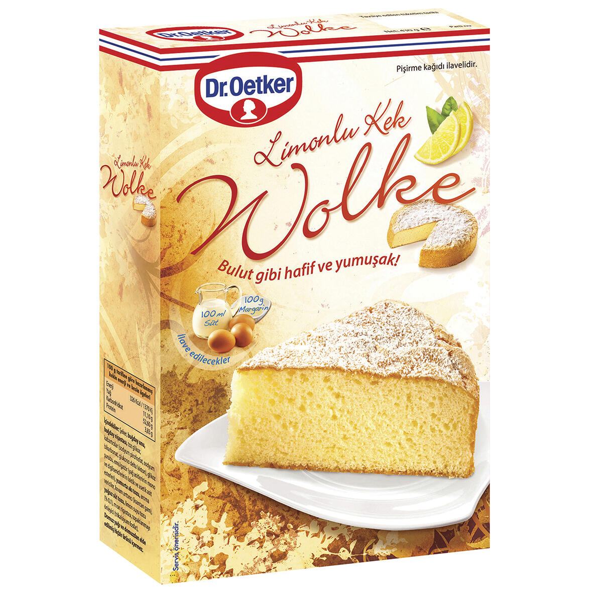 Dr.Oetker Wolke Kek Limonlu 430 G