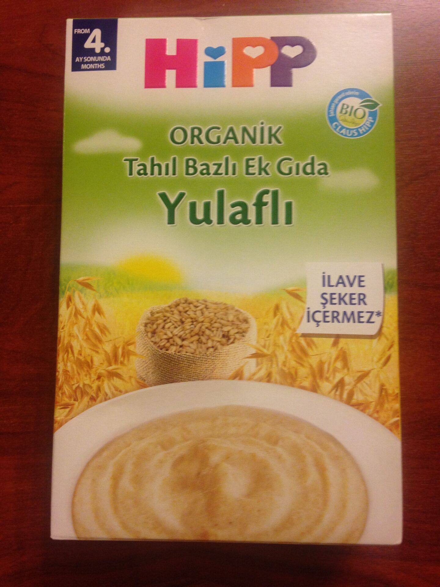 Hıpp Organik Yulaflı Tahıl Bazlı Ek Gıda200g