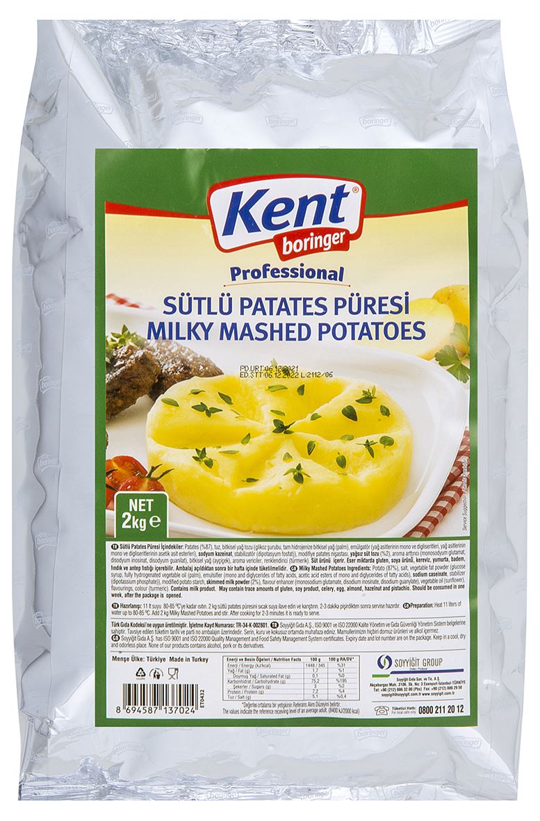 Kent Boringer Patates Püresi 2 Kg.
