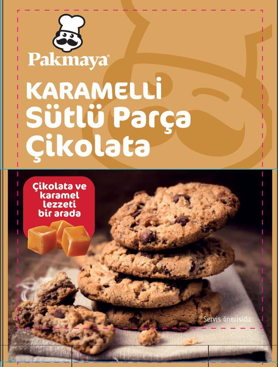 Pakmaya Karamelli Sütlü Parça Çikolata 70 G