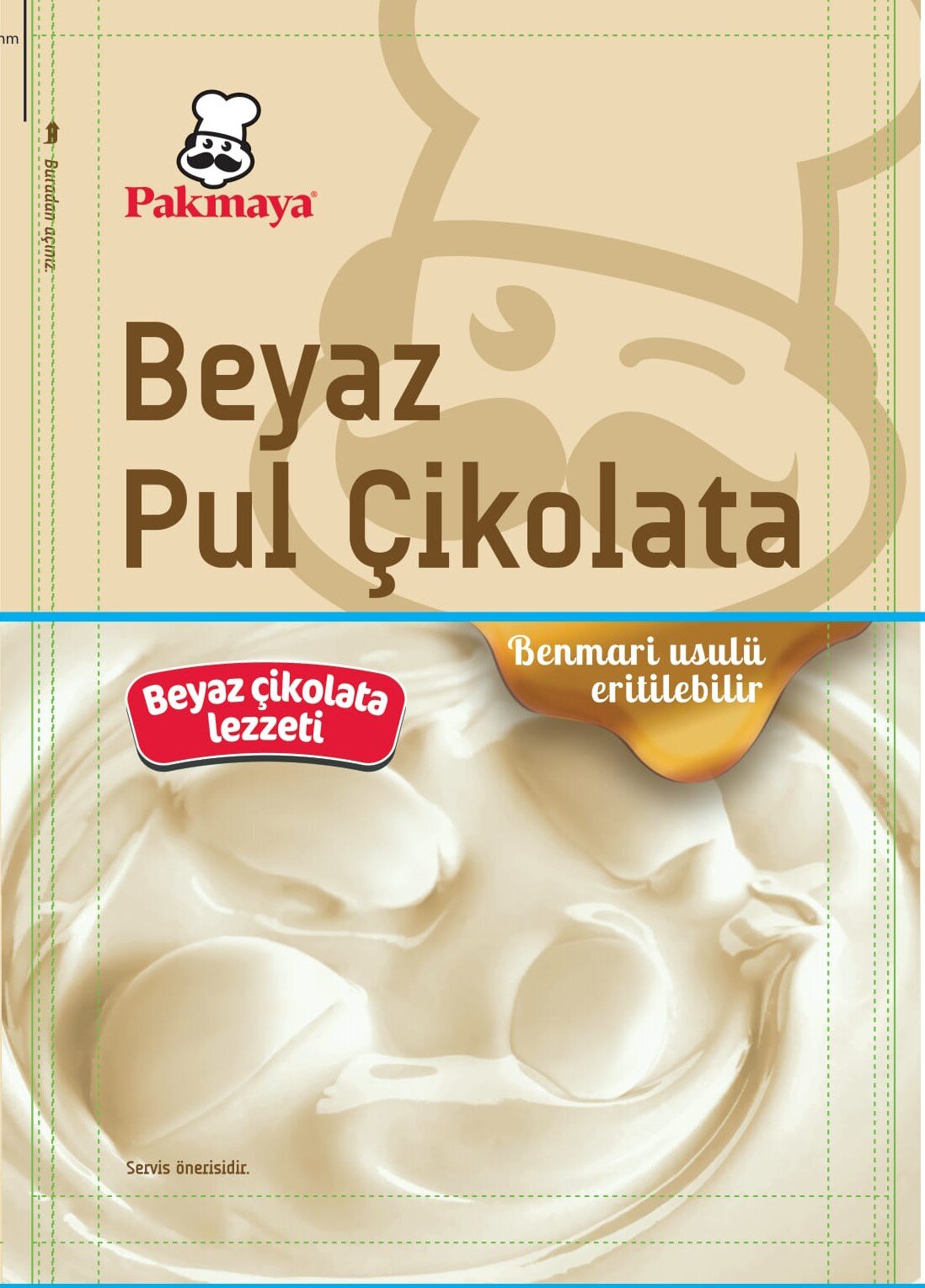 Pakmaya Beyaz Pul Çikolata 100 G