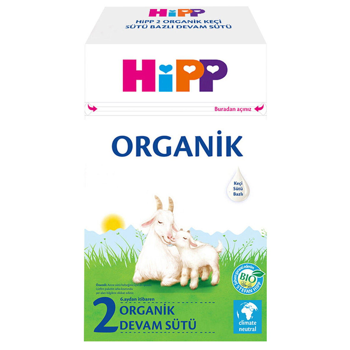 Hıpp Organik Keçi Sütü Bazlı Devam Sütü 2 400G