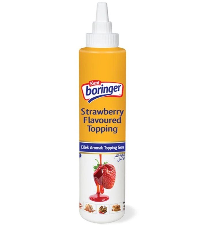 Kent Borınger Çilek Aromalı Toppıng Sos 750 G