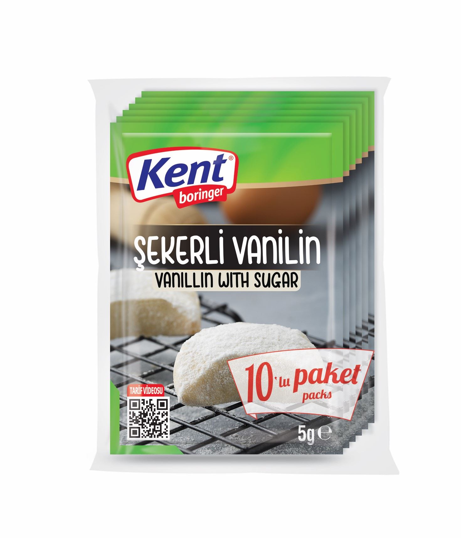 Kent Borınger Şekerli Vanilin 5G*10Lu