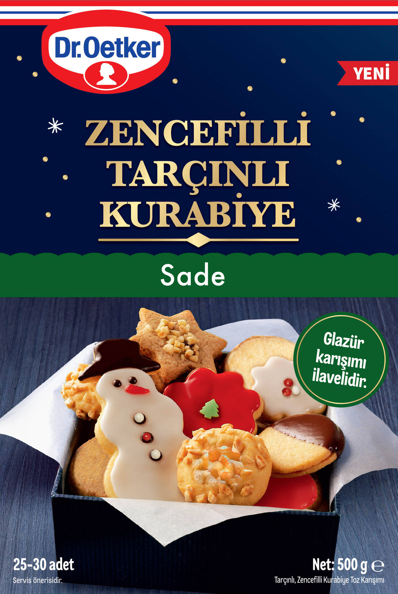 Dr.Oetker Zencefilli Tarçınlı Kurabiye Sade 500 G