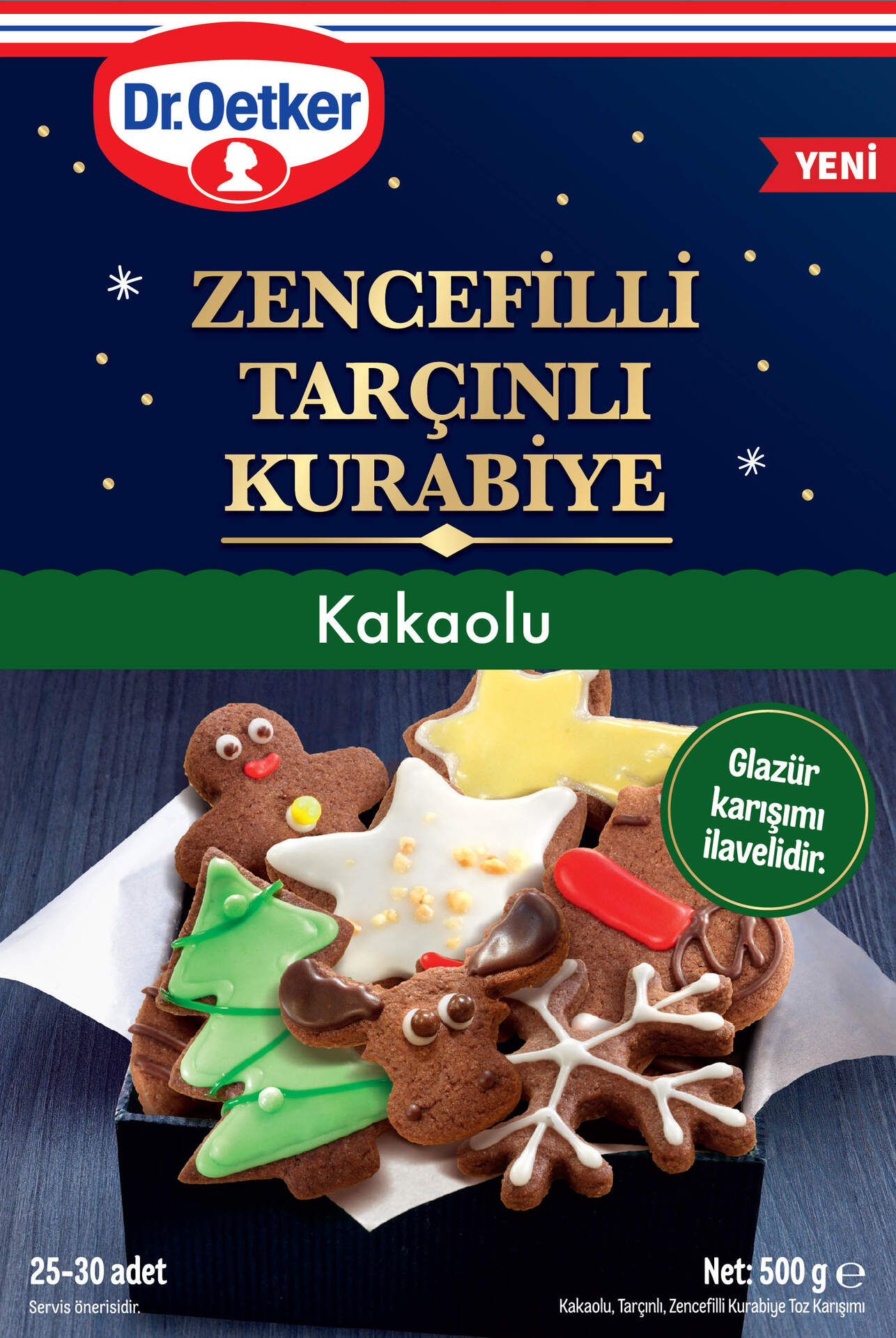 Dr.Oetker Zencefil.Tarçınlı Kurabiye Kakaolu 500 G