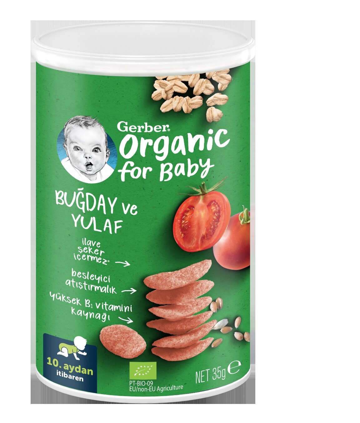 Gerber Organik Buğdaylı Yulaflı Kraker 35 G