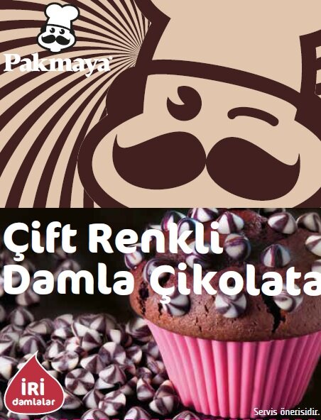 Pakmaya Çift Renkli Damla Çikolata 70 G